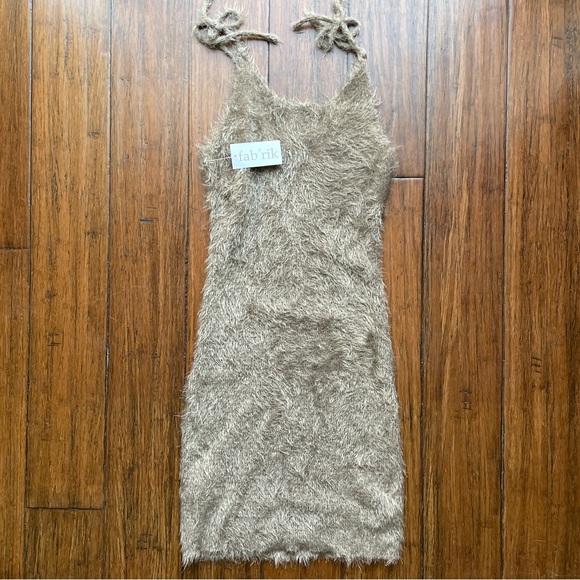 Fab'rik Fuzzy Tie Strap Mini Dress - Picture 6 of 6